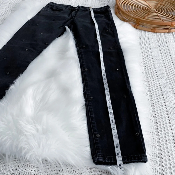 Scotch and Soda Petit Ami Slim Boyfriend Jeans Star Jewel Bling Gray Black 25 - Picture 12 of 14